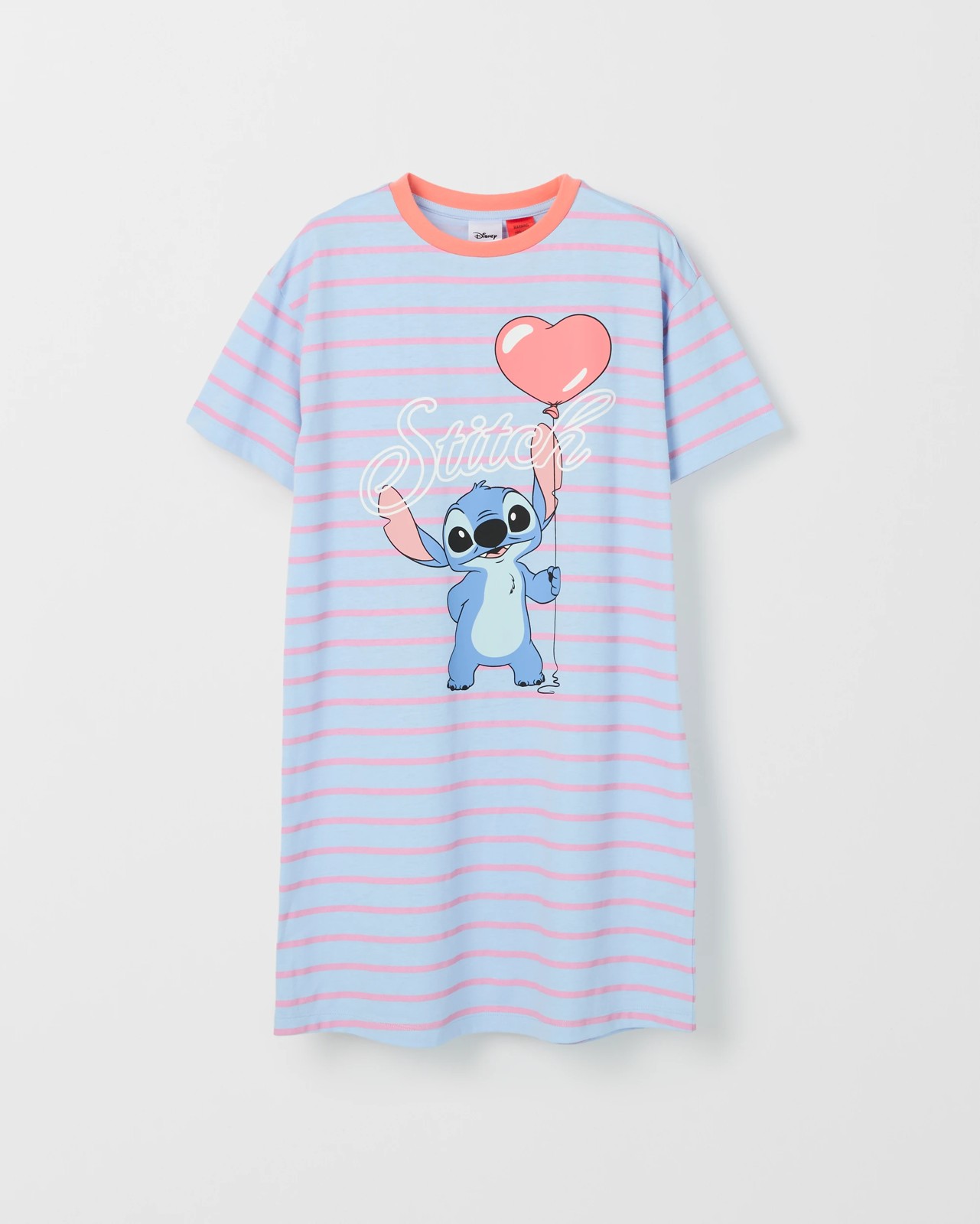 Disney Lilo & Stitch Older Girls Short Sleeve Oversized Nightie 5 of 5