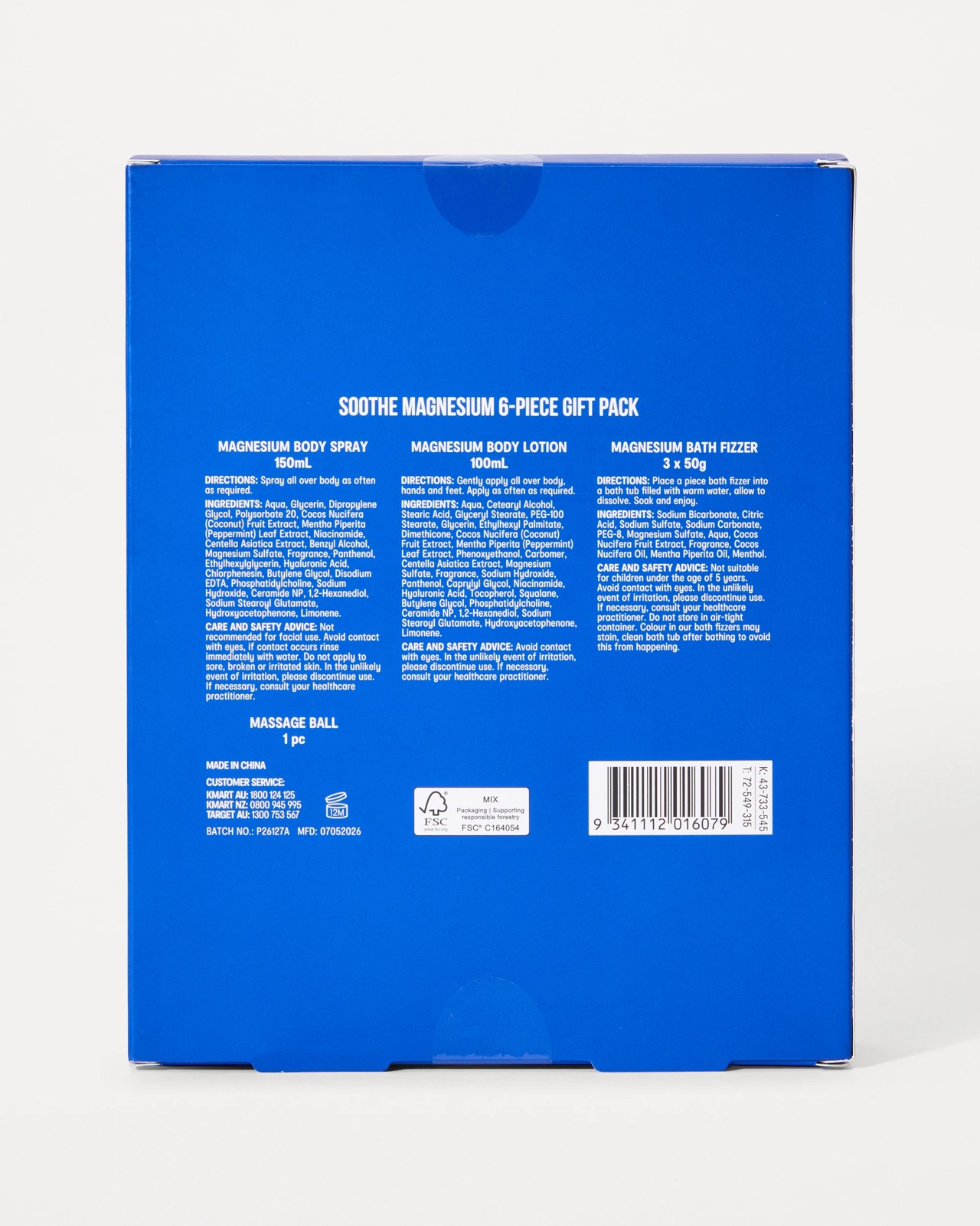 OXX Beauty Soothe Magnesium 6 Piece Gift Pack 5 of 5