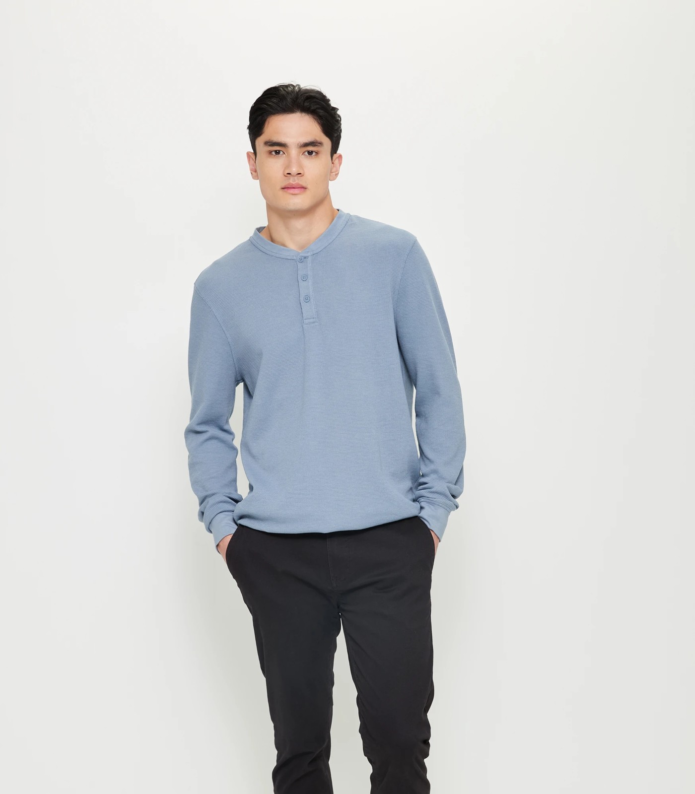 Buy Waffle Henley Tee Online in Australia