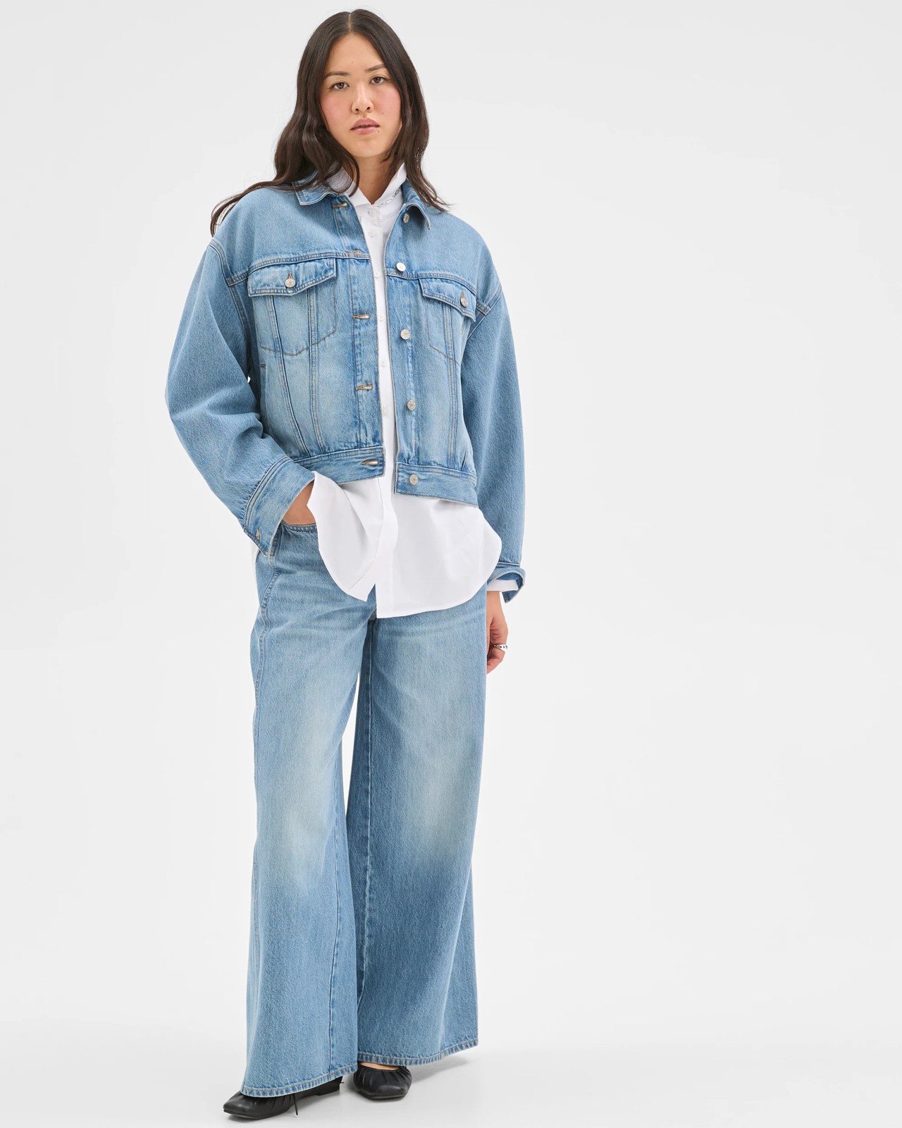 Cocoon Sleeve Denim Jacket 2 of 6