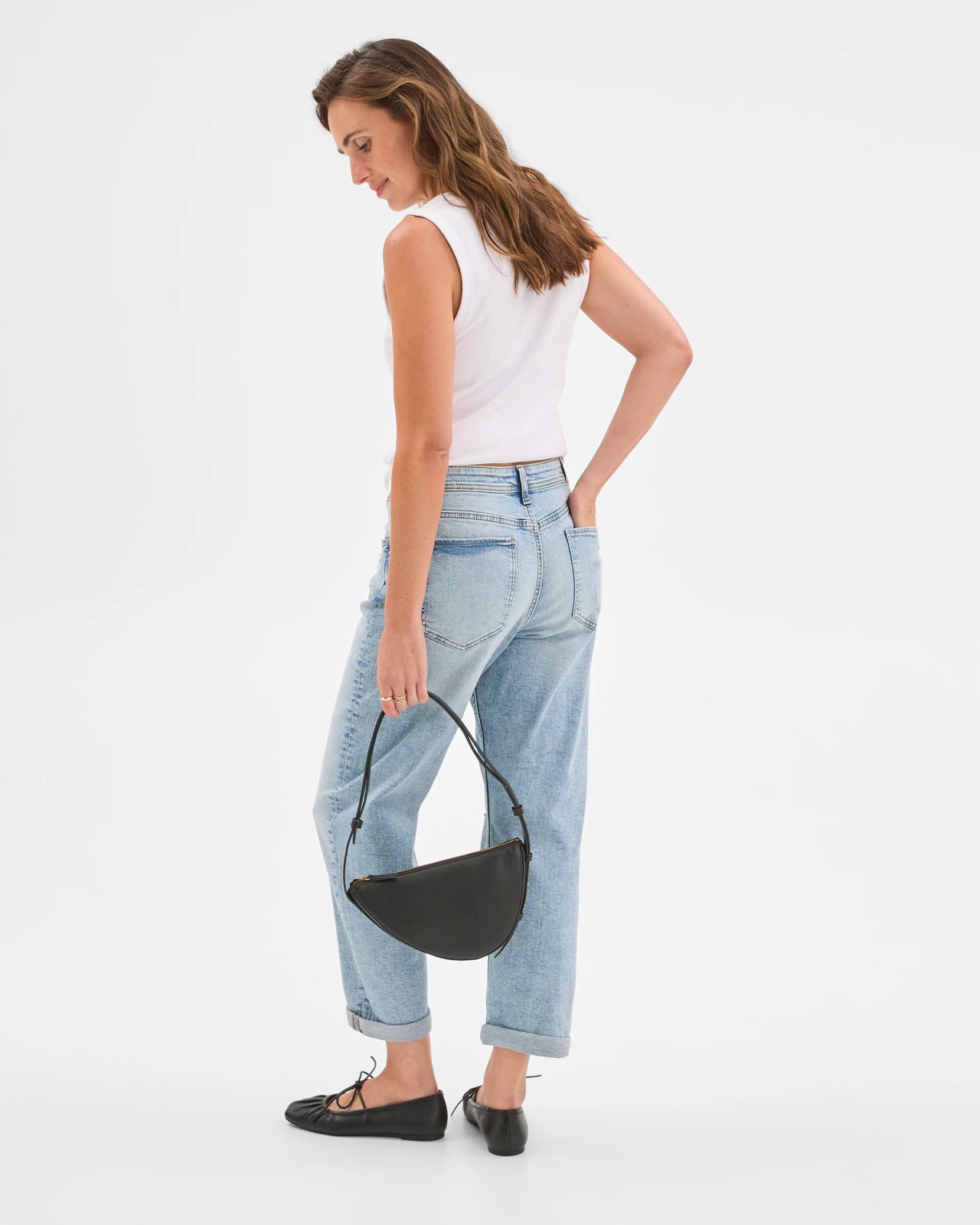 Denim Mid Rise Courtney Girlfriend Jeans - Frost 4 of 6