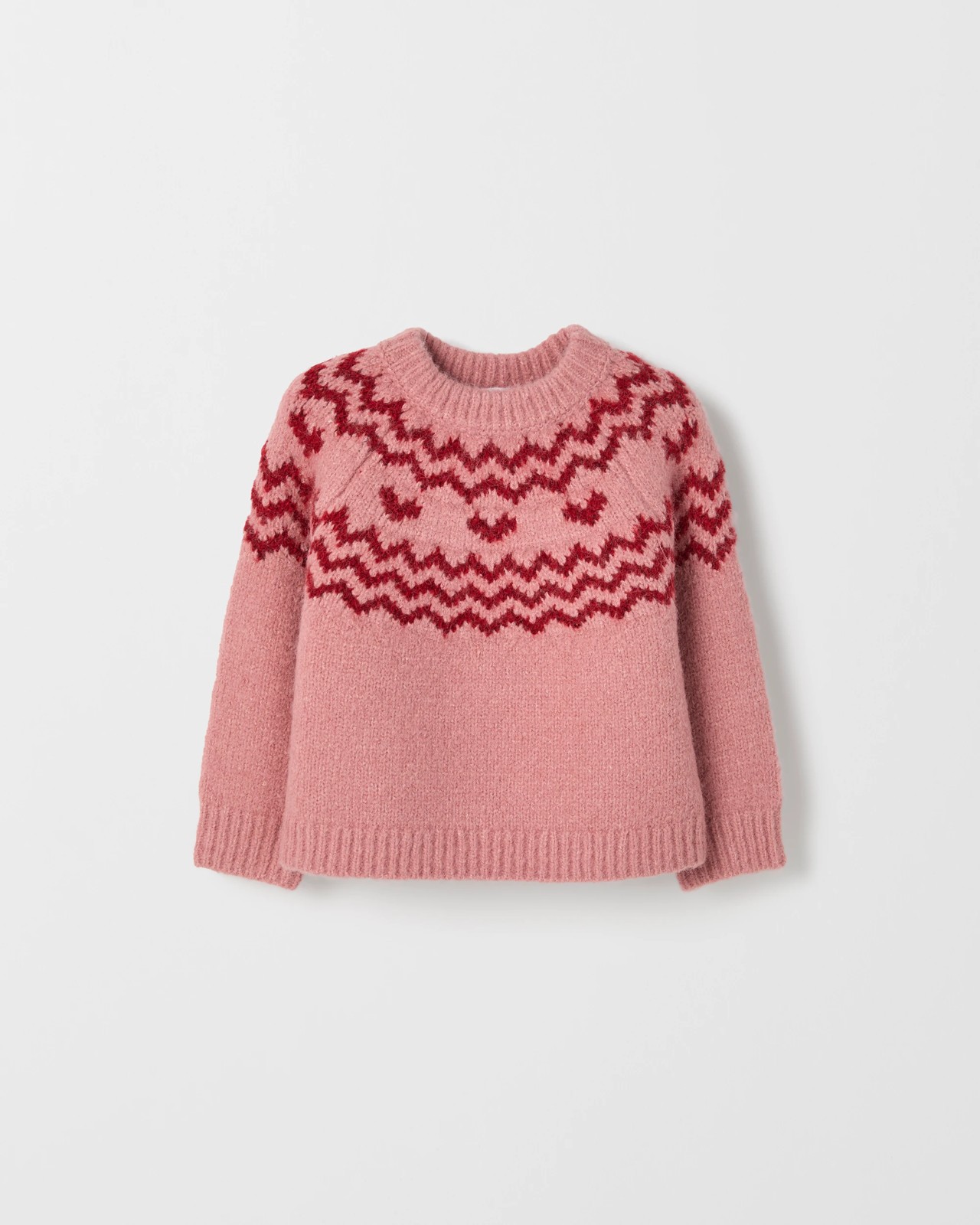 Long Sleeve Fairisle Knit Sweater 5 of 6