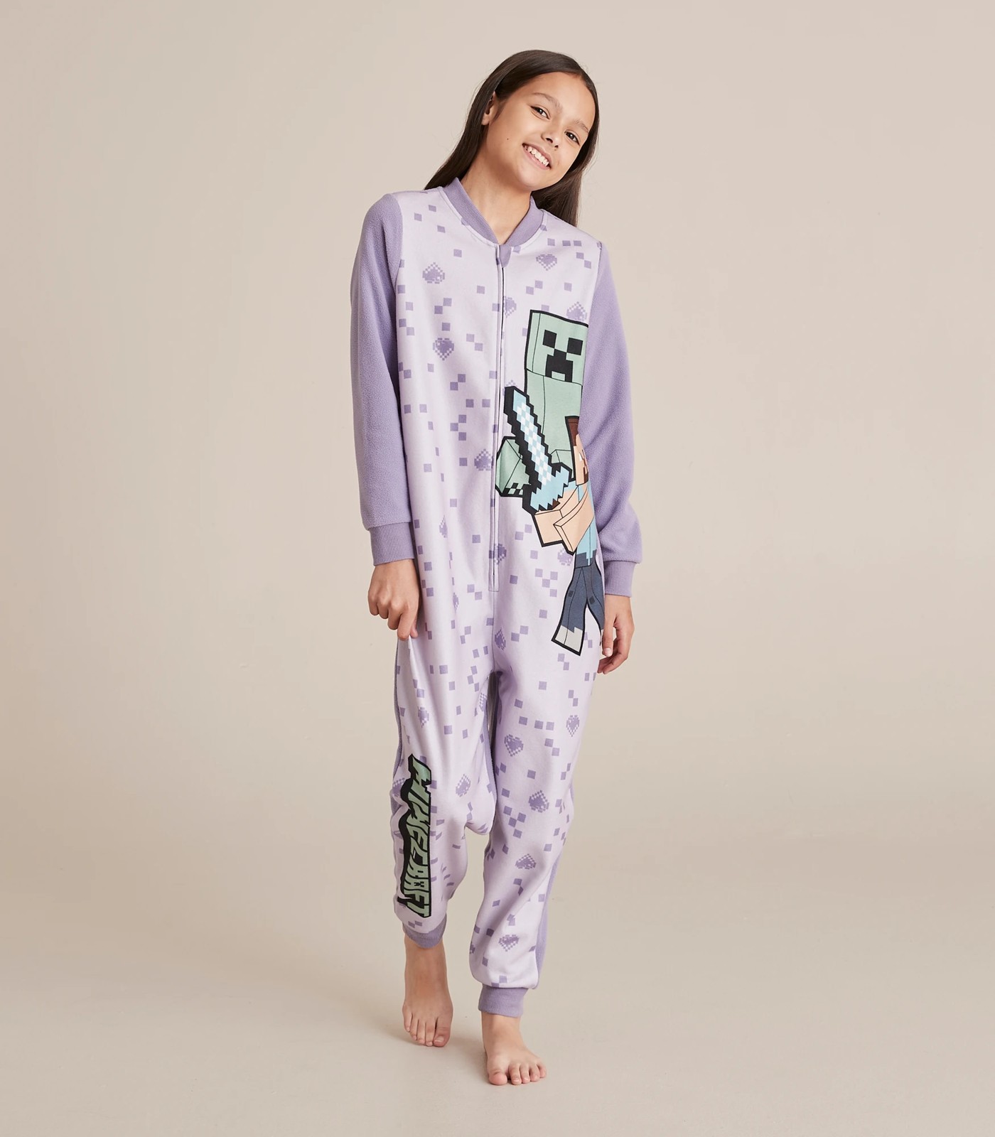 Minecraft Fleece Sleepsuit Target Australia