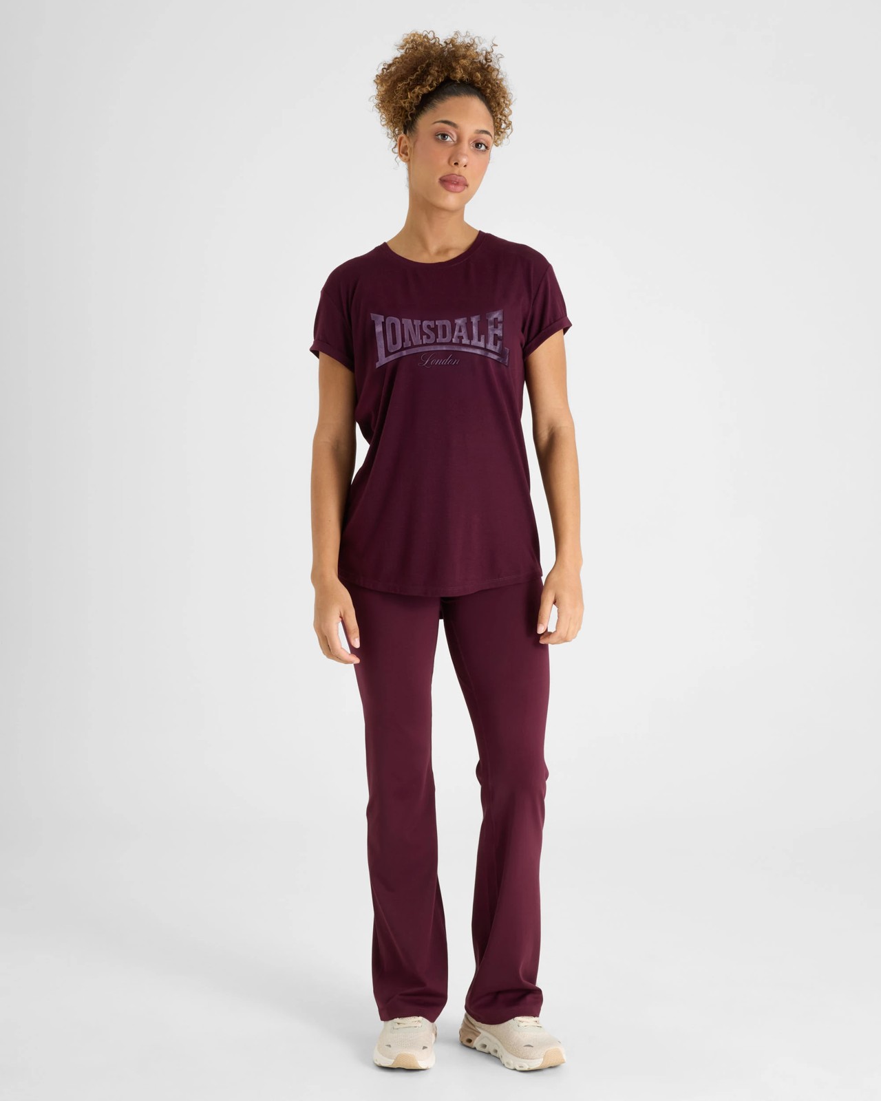 Lonsdale London Malden Core T-Shirt - Plum 4 of 6