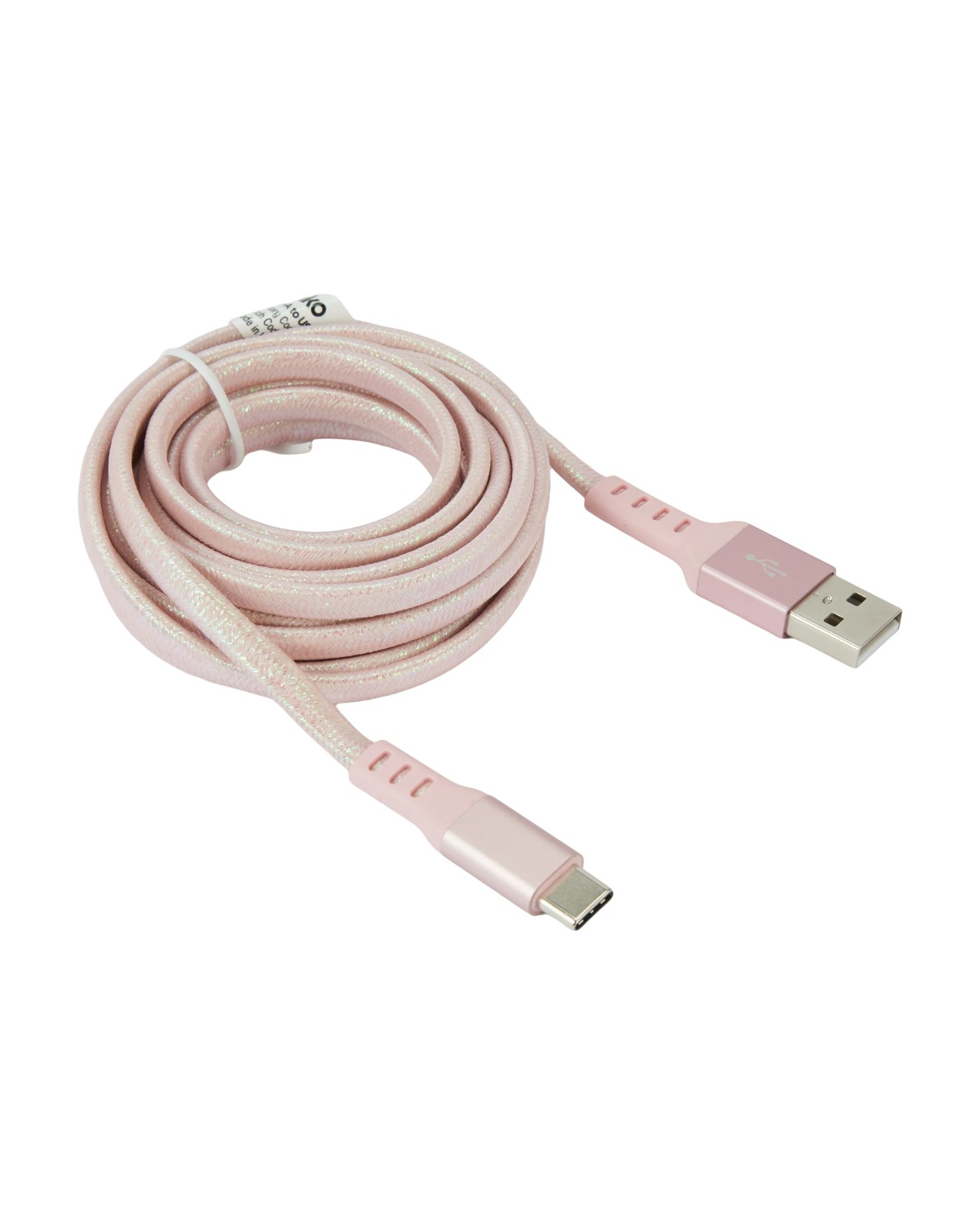 Anko USB-A to USB-C Cable - 2m - Pink 3 of 4