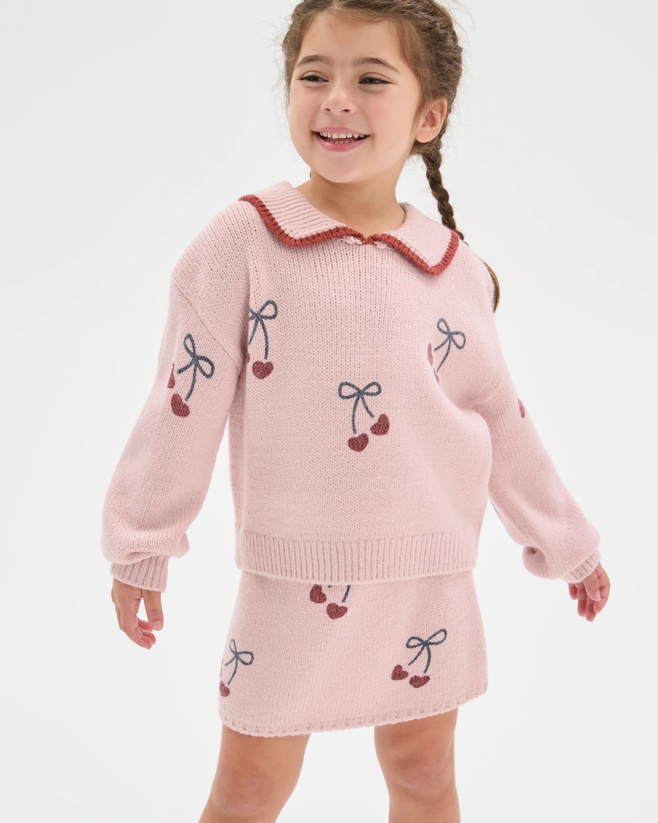 Knit A-Line Skirt - Ballet Slipper Cherry 4 of 6