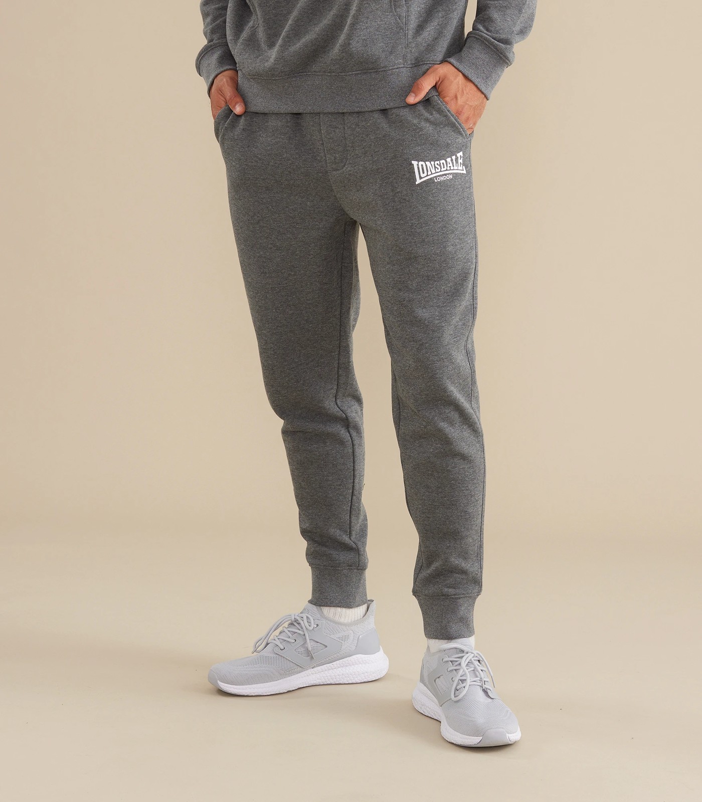 Lonsdale best sale grey joggers