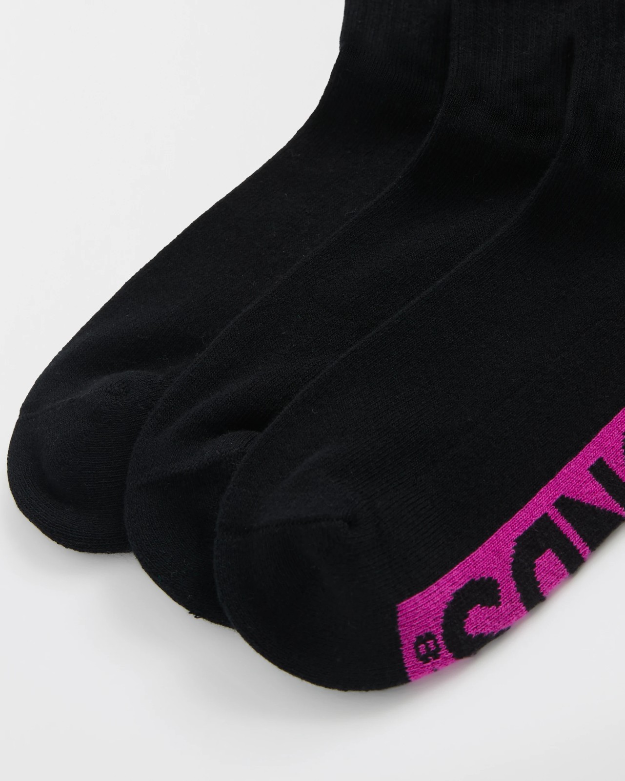 Women's Cotton Blend Cushioned Quarter Crew Socks 3 Pack - Bonds - Black 2 of 3