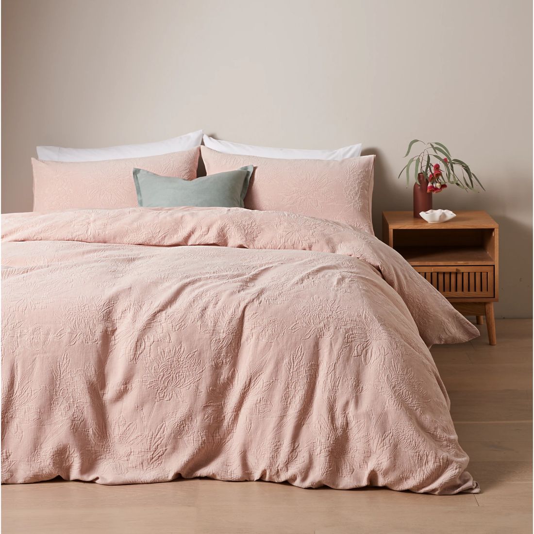 Cerilla Floral Matelasse Quilt Cover Set Target Australia