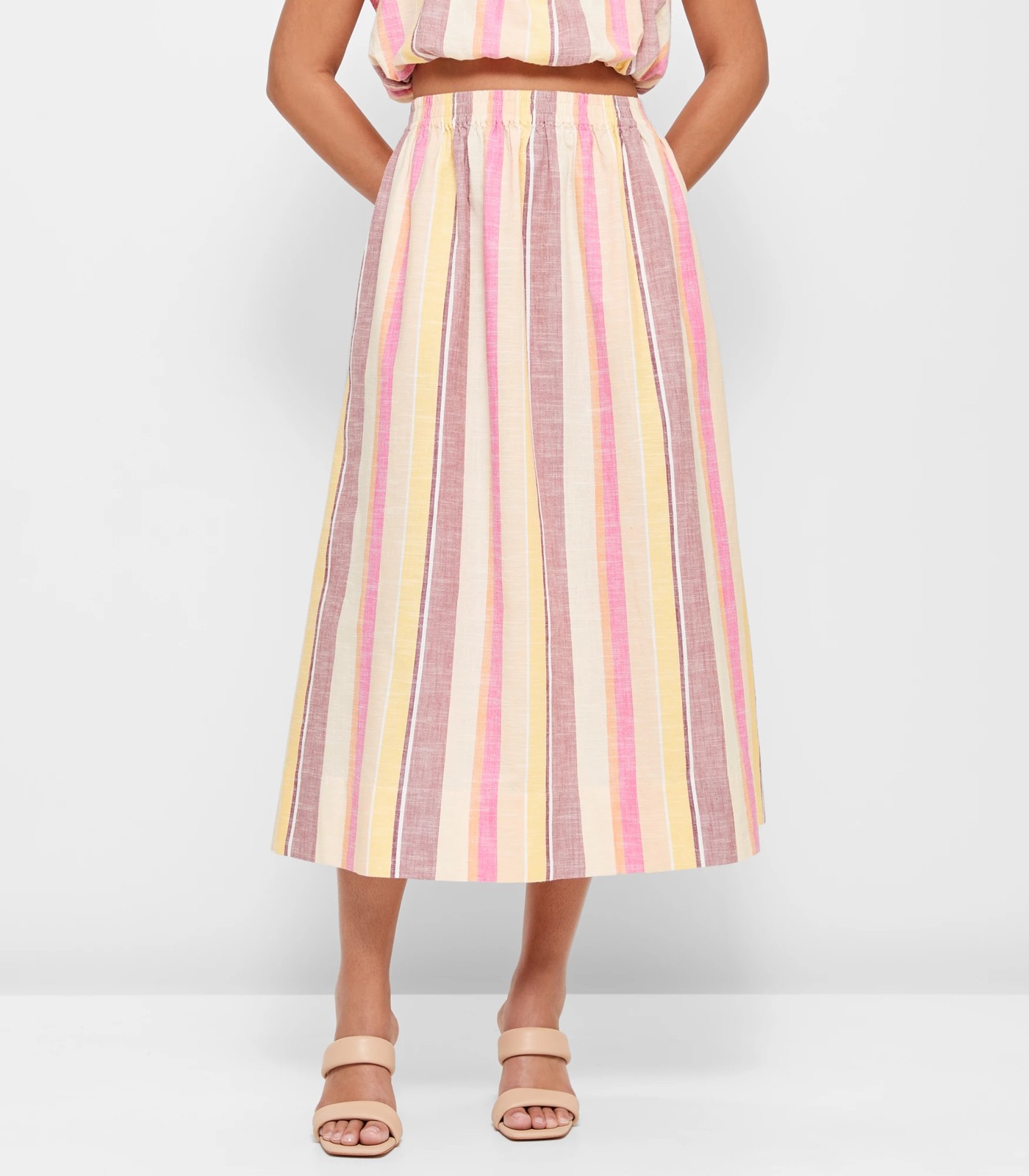 Shirred Midi Skirt | Target Australia