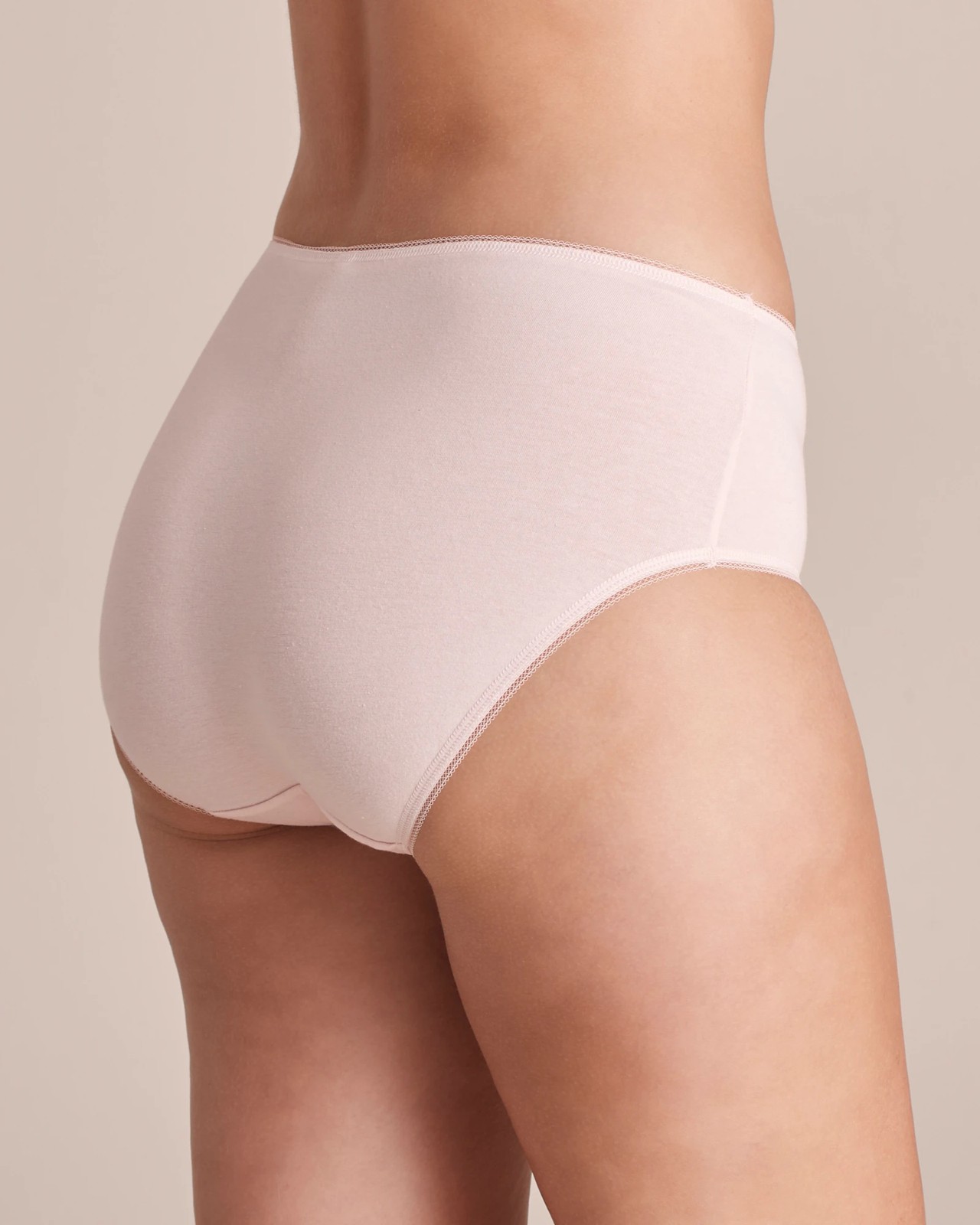 5 Pack Cotton/Elastane Midi Briefs - Tonal Marle