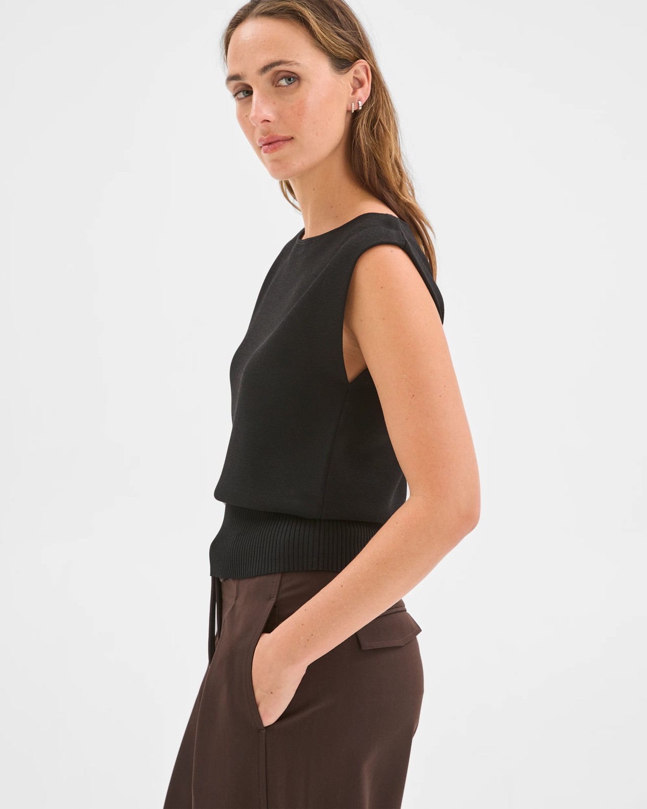 Preview Ultimate Knit Tank Top - Black 5 of 5