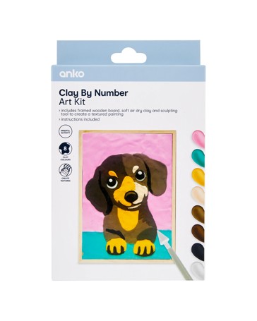 Anko Clay by Number Art Kit - Dog