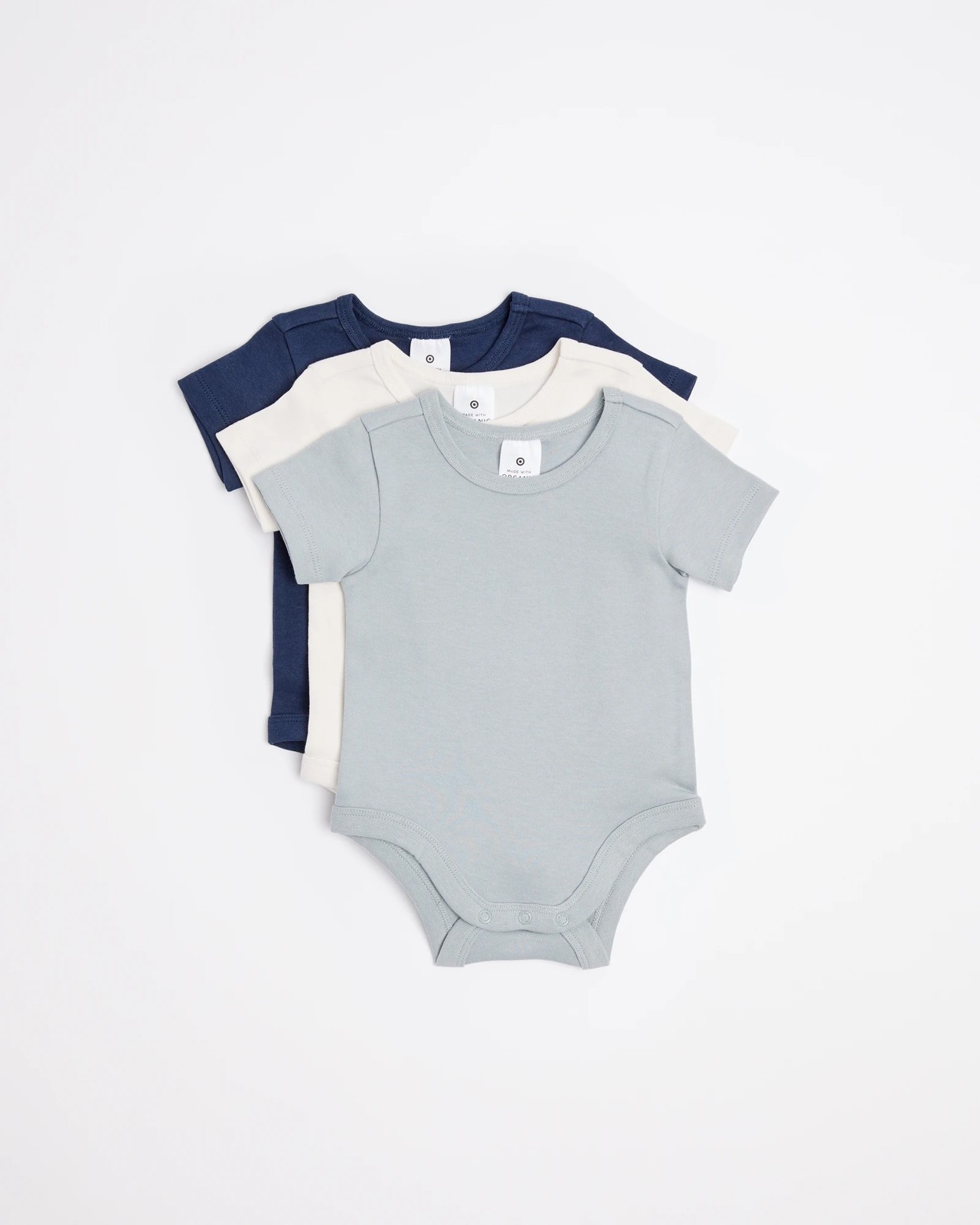 3-Pack Organic Cotton Bodysuits