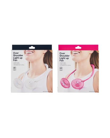 Anko Over Shoulder Light Up Fan - Assorted
