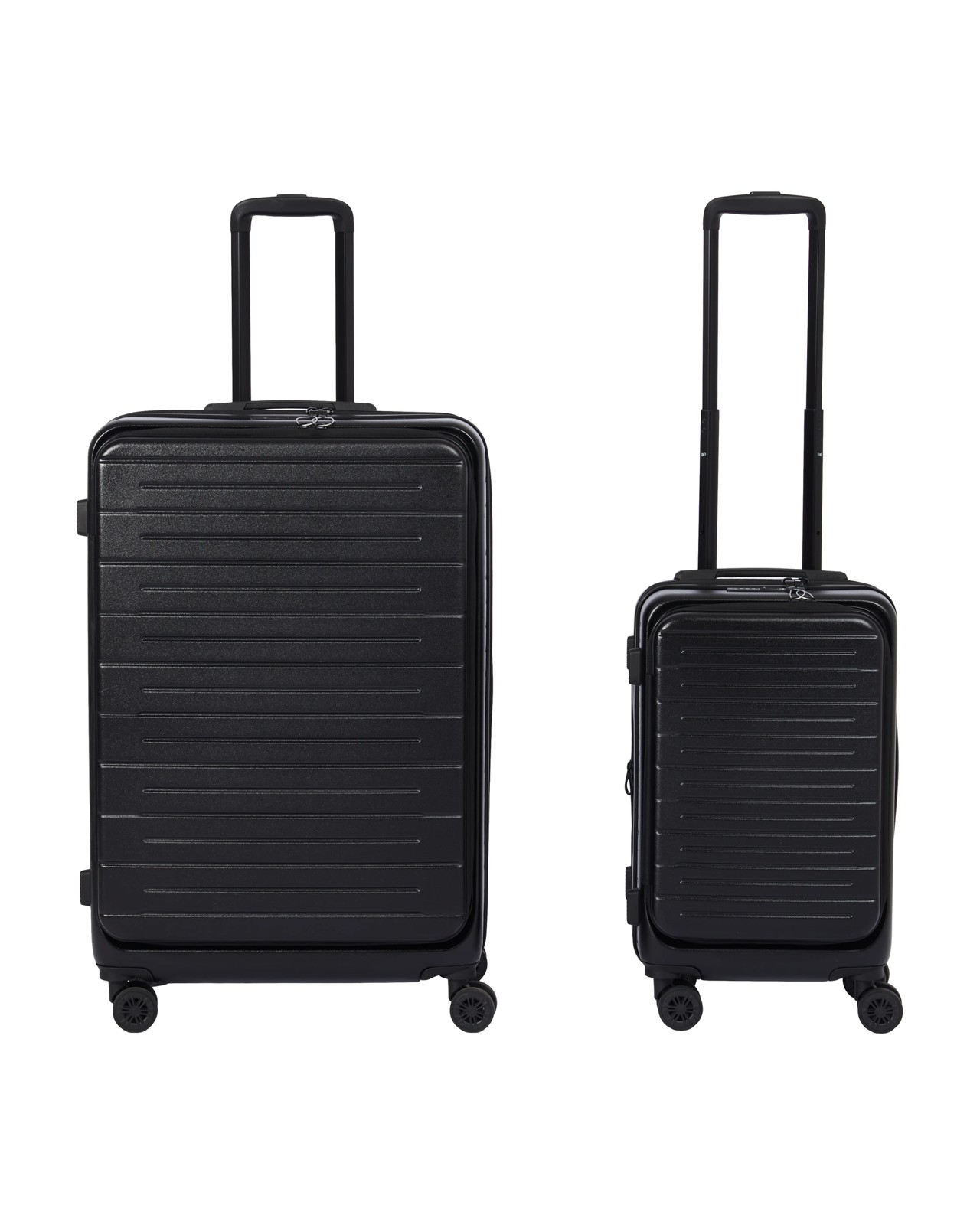Anko 2 Piece 2 Way Open Hard Case Set - Black 4 of 6