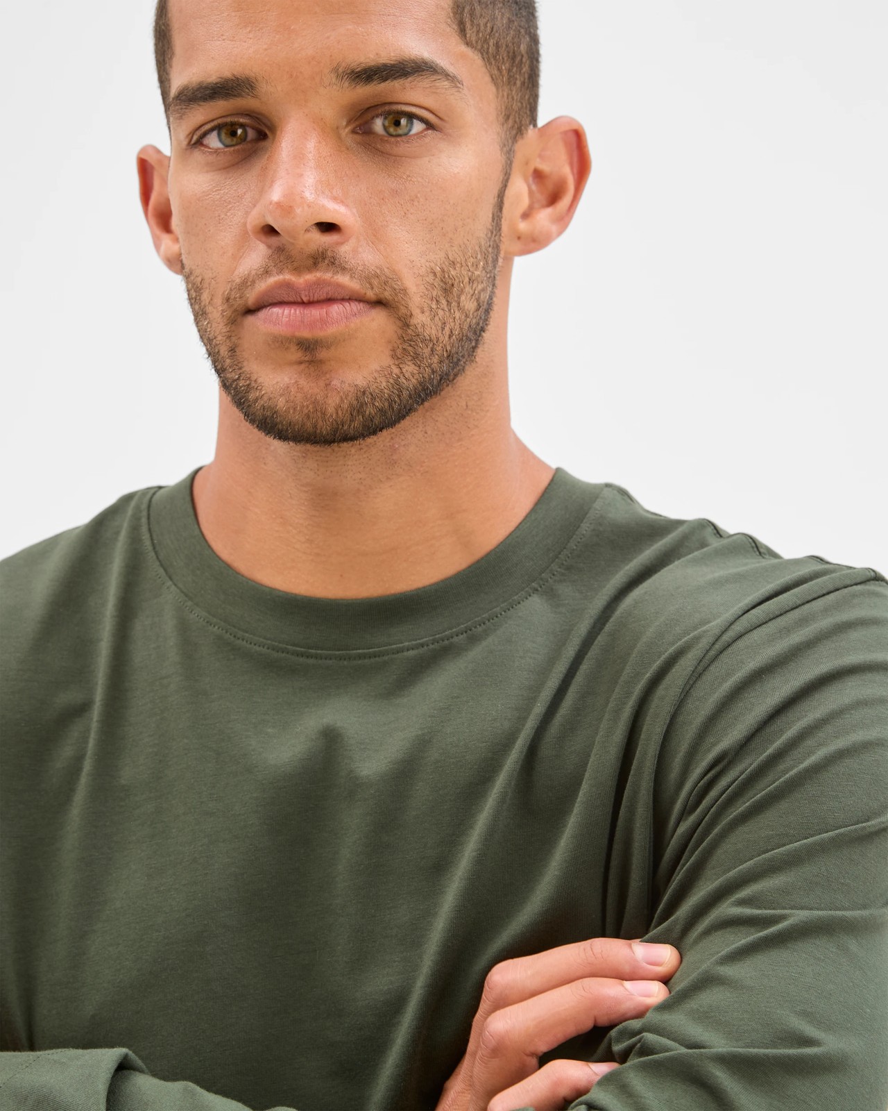 Australian Cotton Long Sleeve T-Shirt - Winter Green 4 of 5