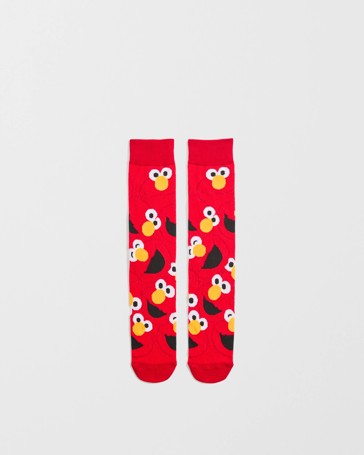 Swag Licensed Crew Socks - Sesame Street Elmo