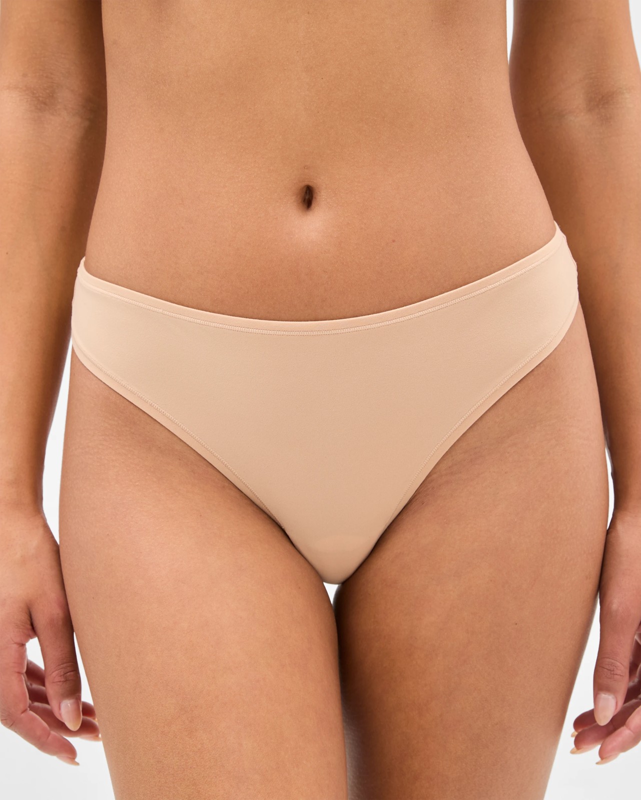 3 Pack Soft Comfort G-String Briefs - Latte 2 of 3