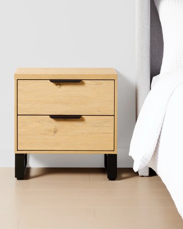 Anko Wharf 2 Drawer Bedside Table