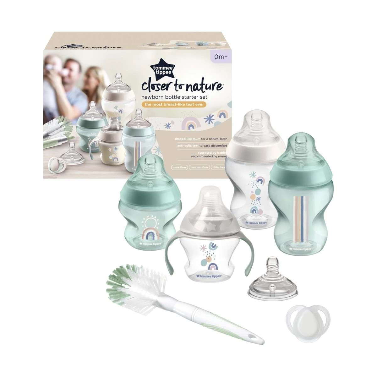 Tommee tippee closer to nature bottle starter sales kit