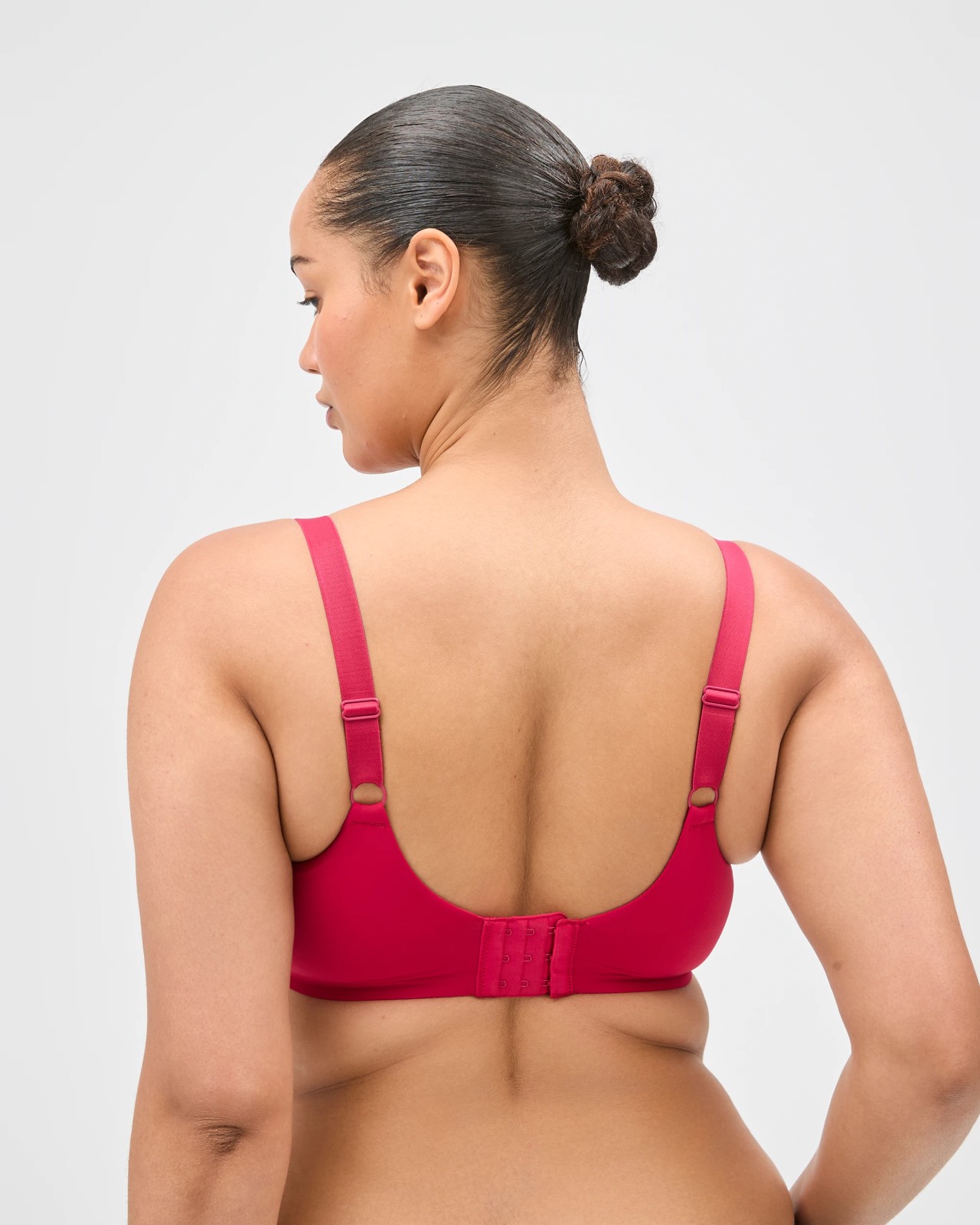 Full Figure Lisa Embroidery & Lace Bra - Persian Red 3 of 3