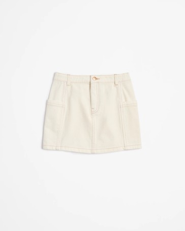 Denim Cargo Skirt
