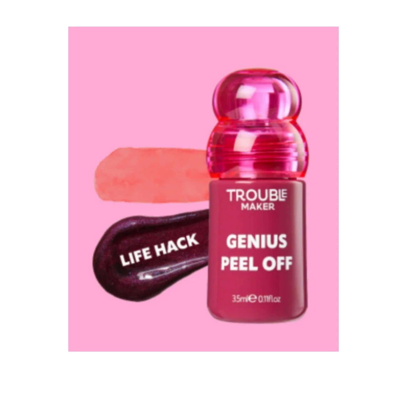 Trouble Maker Genius Peel-Off Lip Stain - Life Hack Rose Pink 2 of 2