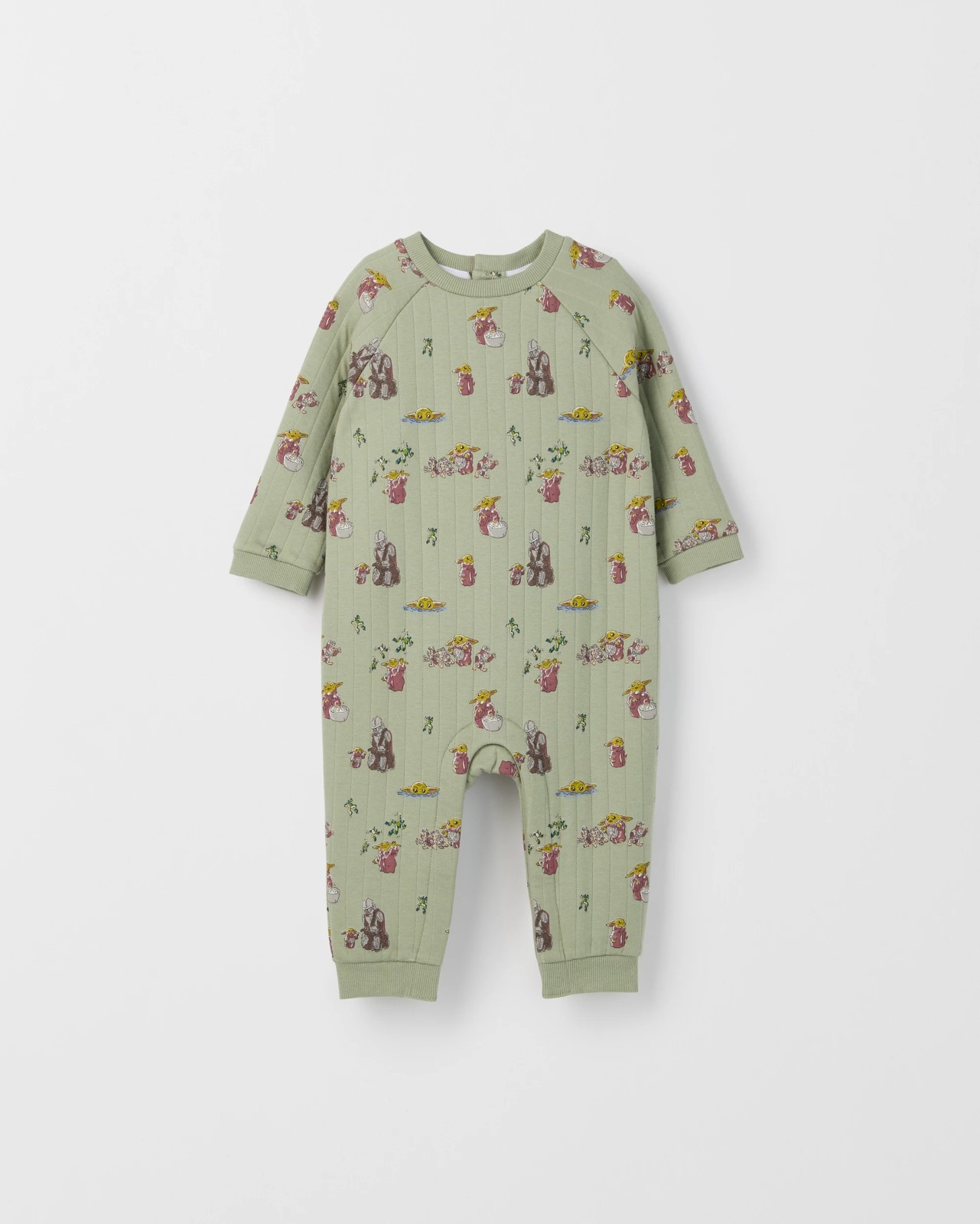 Disney Organic Cotton Baby Quilted Coverall - Star Wars Sage 3 of 4