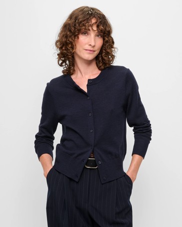 Long Sleeve Merino Cardigan - Preview