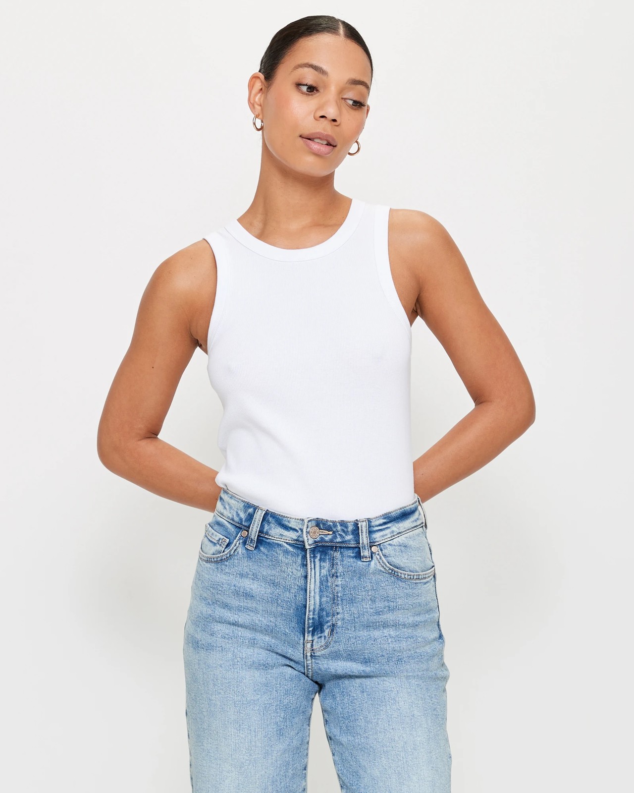 Australian Cotton Racer Front Tank Top | Target Australia