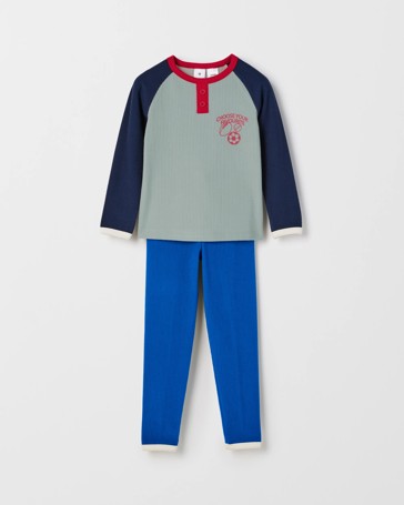Younger Boys Ribbed Knit Pyjama Set