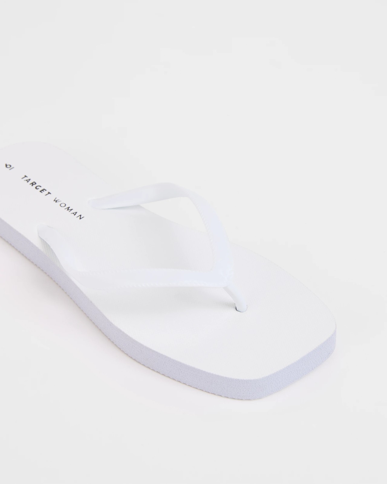 Square Toe Everyday Thongs - White 3 of 3