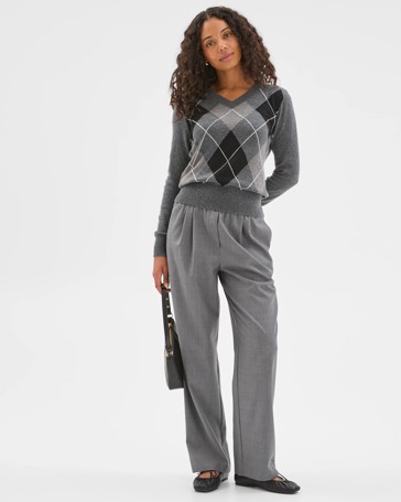 Preview Argyle V-Neck Jumper