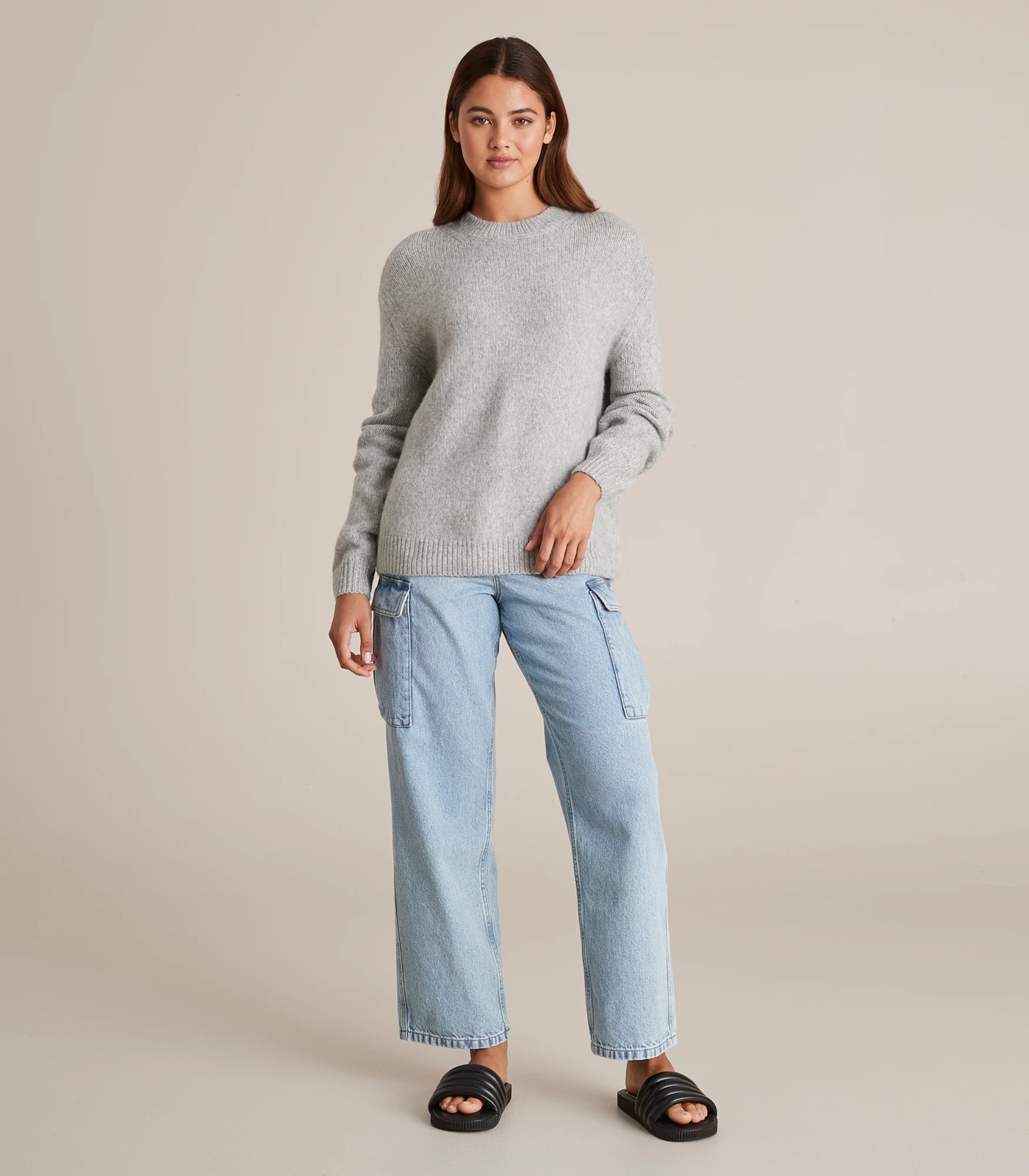 Lily Loves Oversized Knit Crew Neck Jumper 2 of 6