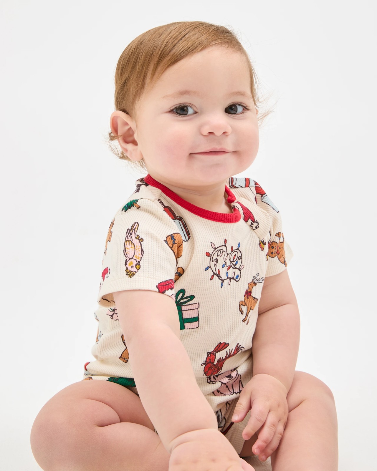 Baby Australian Cotton Christmas Romper - Christmas Icons 2 of 4