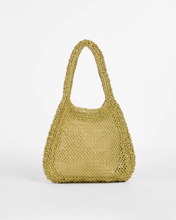 Crochet Paper Straw Shoulder Bag
