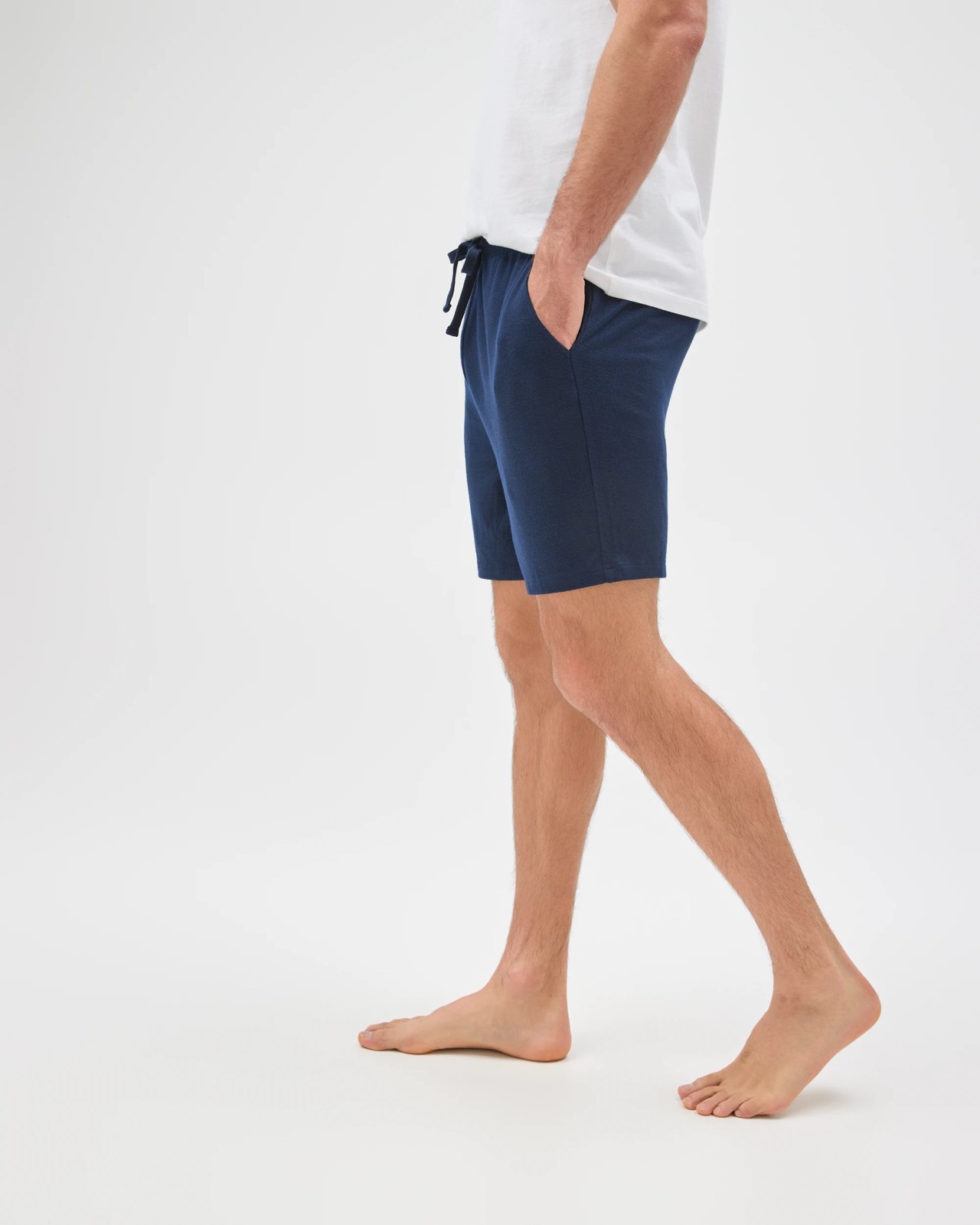 Maxx Cozy Knit Lounge Sleep Shorts - Navy Marle 5 of 5