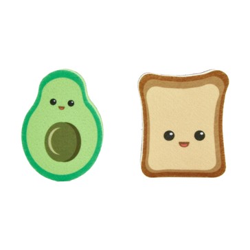 2 Pack Avocado and Toast Sponges - Anko