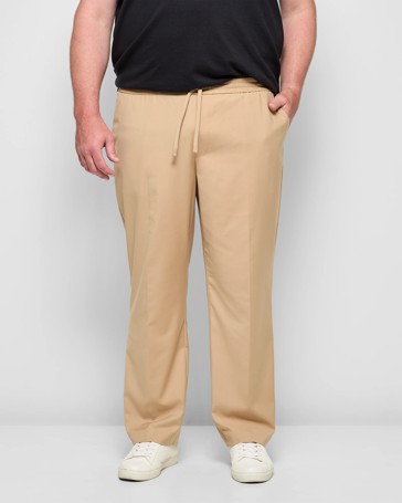 Plus Size Elastic Waist Trousers