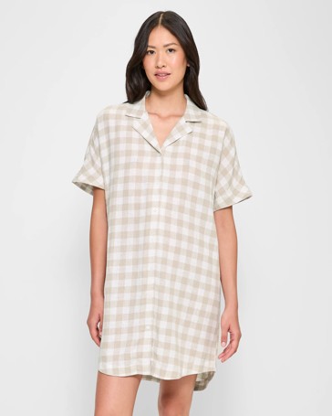 Linen Blend Sleep Nightie