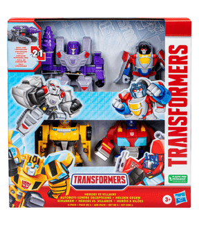 4‑Pack Transformers Heroes Vs Villains