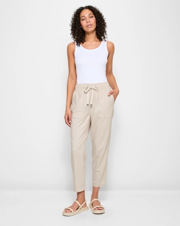 Relaxed Slub Pants