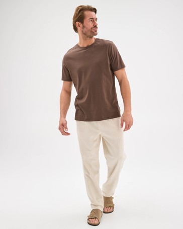 Australian Cotton Blend Pleated Pants