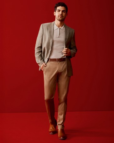 Tailored Fit European Linen Blazer - Preview