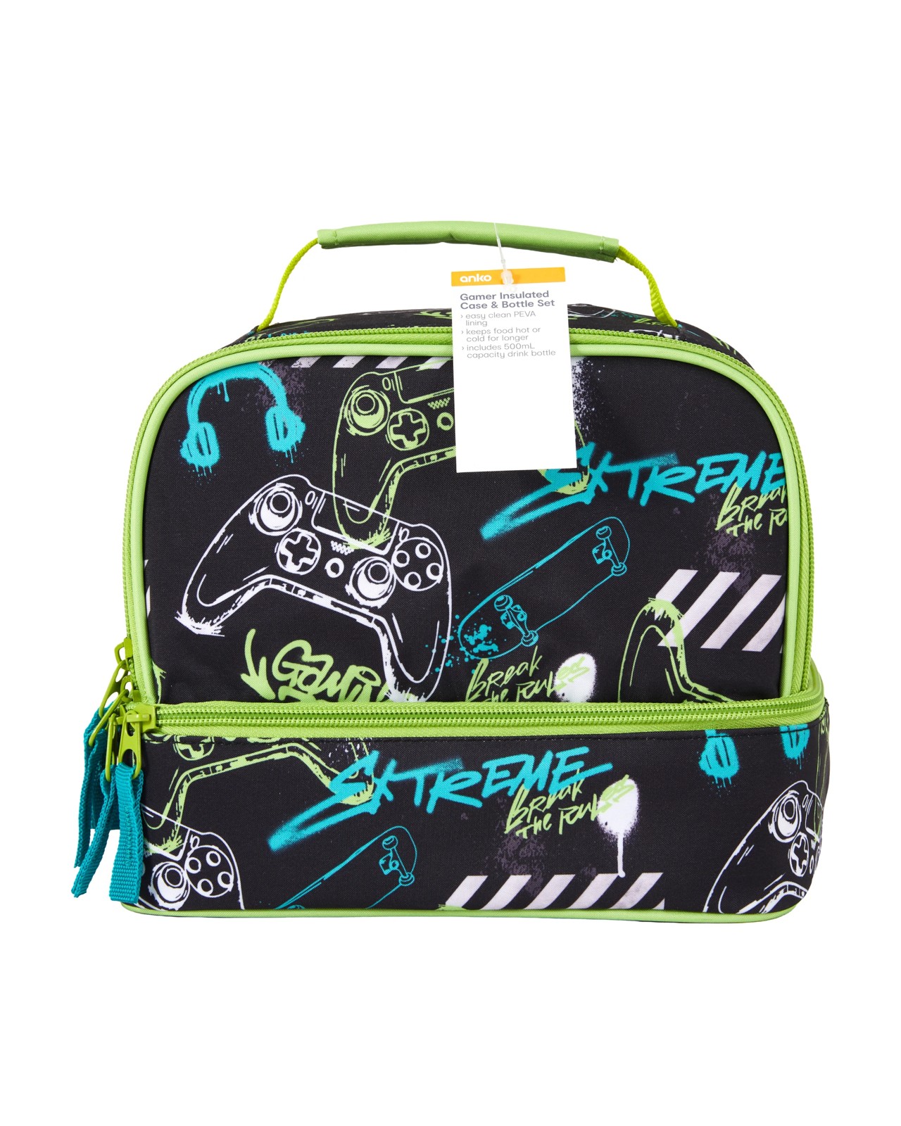 Anko Gamer Insulated Twin Deck Lunch Bag 4 of 4
