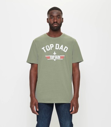 Top Gun Father's Day Top Dad Print T-Shirt