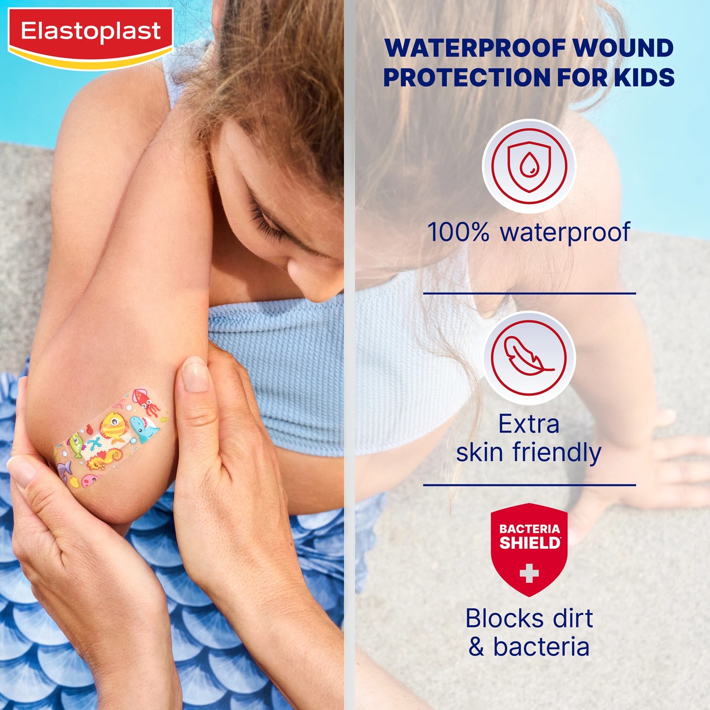 20 Pack Elastoplast Waterproof Kids Strips  3 of 6