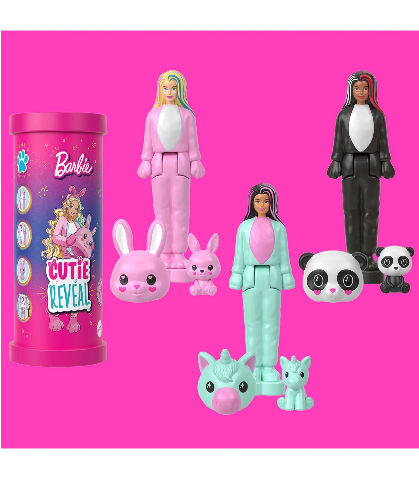 Barbie Mini BarbieLand Cutie Reveal Doll & Pet - Assorted* | Target ...