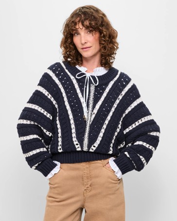 Australian Cotton Blend Long Sleeve Batwing Jumper